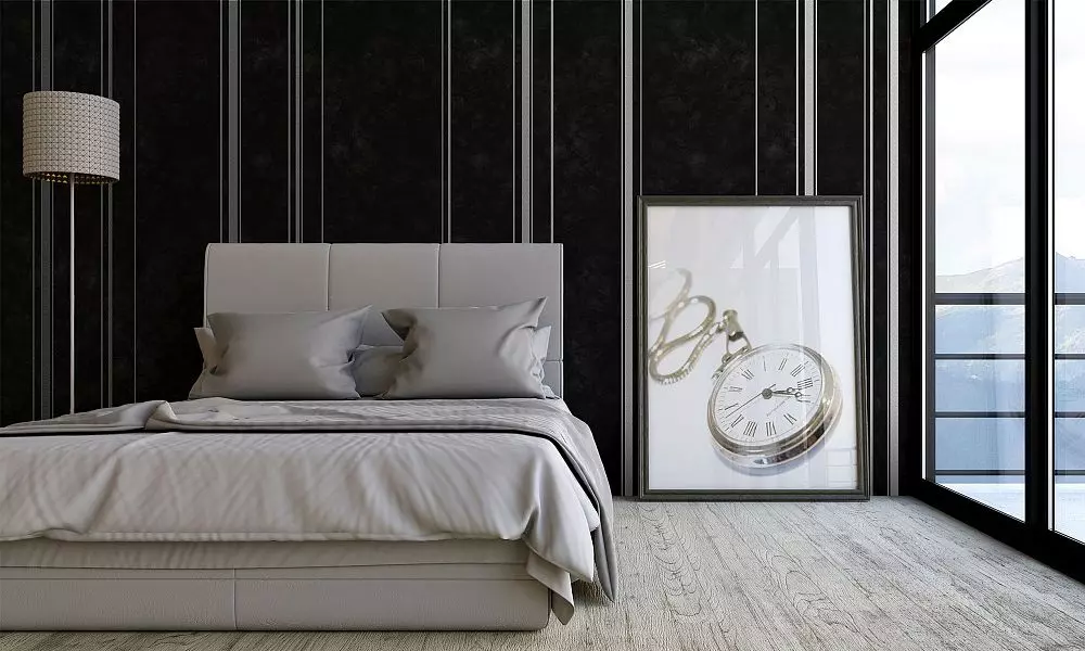 Stucco Veneziano в интерьере спальни